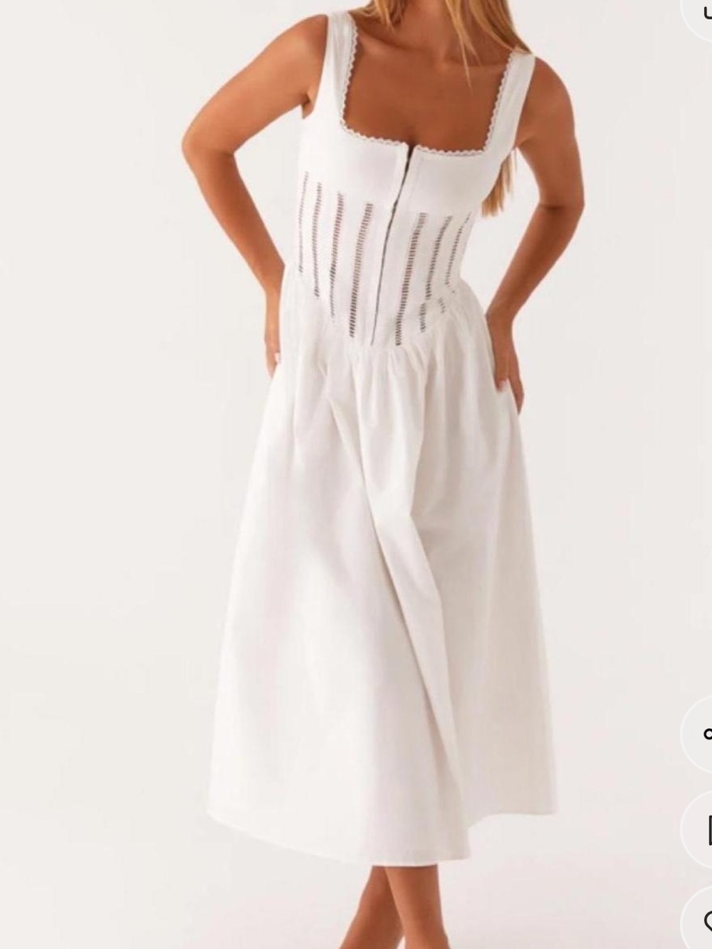 PEPPERMAYO White waiting on you, midi dress